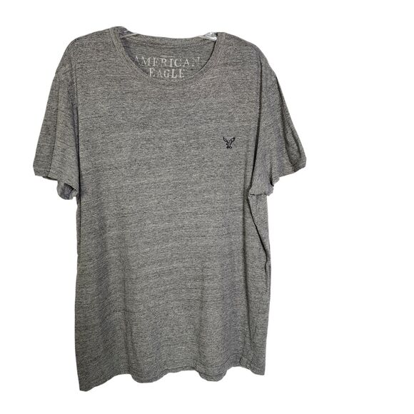 American Eagle Outfitters Other - American Eagle Mens Shirt XL Heathered Gray Crewneck Short Sleeves Logo Cotton